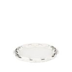 Mikasa Moor Silver Oval Zincir Porselen Servis Tabağı - Beyaz