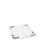 Mikasa Moor Silver Porselen Kare Servis Tabağı 30 Cm - Beyaz