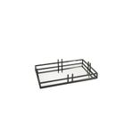 Mikasa Moor Siyah Metal Aynalı Tepsi 41x26x7cm
