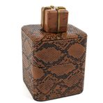 Mikasa Moor Turuncu Yılan Deri Takı Kutusu 13x13x14cm