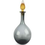 Mikasa Moor Virella Yeşil Cam 21x52 cm Kapaklı Vazo