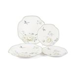 Mikasa Moor Vol De Fleurs 4 Prç 2li Pasta 19cm ve Servis Tabağı 25cm Seti