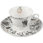 Mikasa x V&A Alice In Wonderland 5200019 100ml Porselen Kahve Fincanı