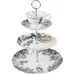 Mikasa x V&a Alice In Wonderland Porselen 3 Katlı Kek, Pasta Standı - 27