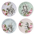 Mikasa x V&a Alice In Wonderland Porselen Fine China 21CM Pasta Tabak Seti 4lü - 4 Adet