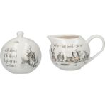 Mikasa x V&a Alice In Wonderland Porselen Krema ve Şekerlik Seti - Çok Renkli
