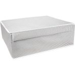 Mikasso 1 Adet Organizer Çok Amaçlı Kapaklı Düzenleyici Kutu Baza Hurç 50X40X19 cm (Gri) 40 x 50 Kumaş Gri T