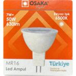 Mikasso (1 Adet) Osaka 7W (50W) Beyaz Işık (6500K) G4 Duylu (Iğne Bacak) LED Çanak Ampul