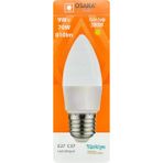 Mikasso (1 Adet) Osaka 9W (70W) Sarı Işık (3000K) E27 Duylu (Kalın Duy) LED Mum Ampul - Çok Renkli