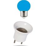 Mikasso 1 W LED Gece Lambası Ampulü Mavi + Fişli Duy