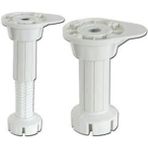 Mikasso (10 Adet) Ayarlanabilir Plastik Baza Ayağı 10-15 Cm, Çok Amaçlı Dolap Ayağı Gri