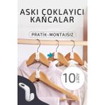 Mikasso 10 Adet Dayanıklı Plastik Askı Kancaları: Yerden Tasarruf Sağlayan ve Çok Yönlü Plastik Çok Renkli S