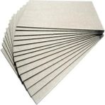 Mikasso 10 Adet Mukavva 1 mm 35X50 cm Sert Karton , Sert Mukavva - Çok Renkli