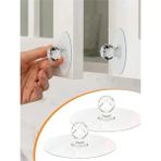 Mikasso 10 Adet Şeffaf Kristal Başlıklı, Yapışkanlı Dolap-Çekmece Kulp - Banyo Askısı - Klozet Kapağı Tutucu