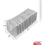 Mikasso 10 Gözlü Çekmece ve Dolap Içi Akordiyon Düzenleyici Organizer M Beden Kumaş 11 x 12 Beyaz Tr