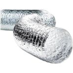 Mikasso 10 Metre Esnek Bükülür Aspiratör Havalandırma Borusu 127 mm x 10METRE