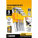 Mikasso 1060 Allen Anahtar Seti 9 Parça Alyan Takımı Cr-V