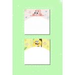 Mikasso 10X10 Kareli ve Sade Sünger Bob Patrick Yıldız Not Defteri Not Kağıdı Bloknot Notepad Memopad Küp N - Çok Renkli