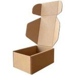Mikasso 10X7X4,5CM Kilitli Kutu - 0,1 Desi Kutu - Kraft - [10 Adet] 11 x 18 cm