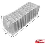 Mikasso 11 Gözlü Çekmece ve Dolap Içi Akordiyon Düzenleyici Organizer S Beden Kumaş 11 x 12 Beyaz Tr