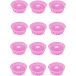 Mikasso 12'li Silikon Muffin, Mini Kek Kalıbı Pembe Silikon Pembe