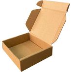 Mikasso 12X10X3CM Kutu - Kilitli Kutu - 0,1 Desi Kutu - Kraft - [10 Adet] 11 x 18 cm