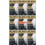 Mikasso 15 Watt LED Ampul (Beyaz) 6500K (10ADET)