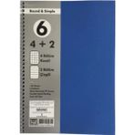 Mikasso 150 Yaprak Pp Kapak Ayraçlı Defter 4+2 Sert Düz 150 Yaprak Büyük Boy Beyaz Okul Defterleri Belirtilm - Çok Renkli