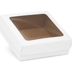 Mikasso 15X15X6 Beyaz Asetatlı Kutu- Hediye Kutusu- E-Ticaret Kargo Kutusu-10 Adet Beyaz 15 x 15 x 6
