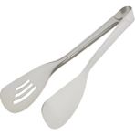 Mikasso 18/10 Paslanmaz Çelik Lüx Salata Maşası Çelik Bordo