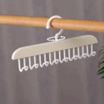 Mikasso 2 Adet 8 Kancalı Yapışkanlı Askı Çok Amaçlı Iç Çamaşırı Dolap Banyo Askısı Takı Organizer Plastik Ço