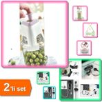 Mikasso 2 Adet Airfryer Kablo Toplama Aparatı + Zeytin Çizme - Kesme Makinesi Parmaklıklı - 2li Set HF2LQW B