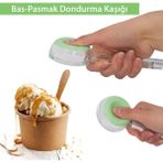 Mikasso 2 Adet Bas-Parmak Dondurma Kaşığı Plastik Kahverengi