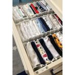Mikasso 2 Adet Beyaz Renk (M) Boy Dolap ve Çekmece Içi Düzenleyici Kumaş 40 x 40 Beyaz Tr