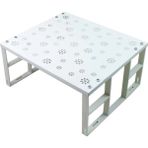Mikasso 2 Adet Dolap Içi Düzenleyici Raf Metal Tabak Bardak Rafı Metal 35 x 50 Beyaz