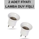 Mikasso 2 Adet Fiyatı - Lamba Duy - Ampul Duy Fişli - Beyaz Renk
