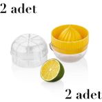 Mikasso 2 Adet Limon Sıkacağı Qlux Bpa Içermez Kapaklı Limon Sıkacağı L-00239 Plastik