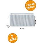Mikasso 2 Adet Mega Boy Gri Yorgan Hurcu- 80*60*40 Cm* Pamuklu Gri