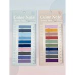 Mikasso 2 Adet Pastel Tonlar 400 Yaprak Şeffaf Cetvelli Postit - 20 Farklı Renk Not Kağıdı Set-1 Yapışkanlı - Çok Renkli