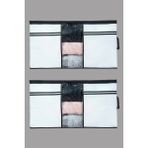 Mikasso 2 Adet - Pencereli Yastık Yorgan Hurcu 75 x 40 x 40 cm Polipropilen 75 x 40 Beyaz
