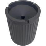 Mikasso 2 Adet Sert Plastik Kokusuz Küllük Kül Tablası Orta Boy Plastik Siyah Oval Tr Plastik Siyah Oval