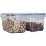 Mikasso 2 Bölmeli (0,45 Lt + 0,45 Lt) Saklama Beslenme Kabı Lunch Box Plastik Turuncu