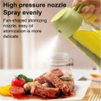 Mikasso 2 In 1 Yağdanlık Yağ Püskürtme Şişesi Airfryer Zeytinyağı Şişesi Mutfak Pişirme Yağ Şişesi Yeşil
