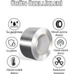 Mikasso 20 Metre Alüminyum Yanmaz Folyo Bant Tamir Soba Boru Bandı Folyo Bant Su Sızdırmaz (20 metre 40MM)