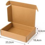 Mikasso 23,2X18,4X6 cm E-Ticaret Kargo Kutusu - Kraft Kutu-25 Adet Kahverengi 18 x 23