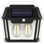 Mikasso 2'li Ampul Solar LED Güneş Enerjili Bahçe Ampul Hareket Sensörlü Bahçe LED Su Geçirmez 3 Mod - Çok Renkli