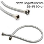 Mikasso 2'li Klozet Taharet Musluğu Bağlantı Hortumu Flex 50 cm