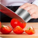 Mikasso 2li Metal Parmak Koruyucu Hızlı ve Güvenli Kesme Paslanmaz Çelik Koruyucu Aparat Çelik Gümüş