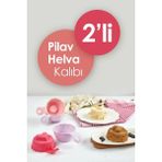 Mikasso 2'li Pratik Pilav ve Tatlı Kalıbı 2 Adet Pilav ve Tatlı Şekillendirici Plastik