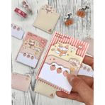 Mikasso 3 Parça Farklı Boyutlarda Pembe Sticky Note Set / Post-It / Bloknot / Not Kağıdı Karton Düz Çizgisiz - Çok Renkli